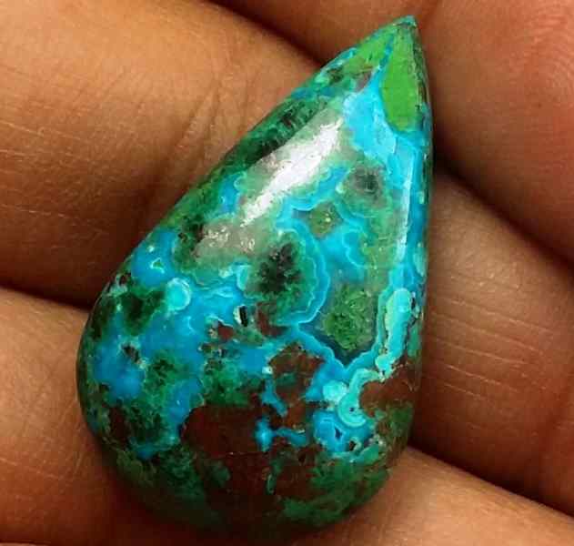 19.78 Carats Chrysocolla 26.44 x 16.10 x 6.44 mm