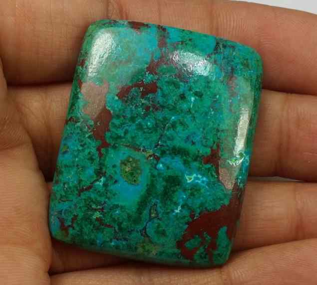 80.95 Carats Chrysocolla 38.22 x 30.54 x 6.55 mm