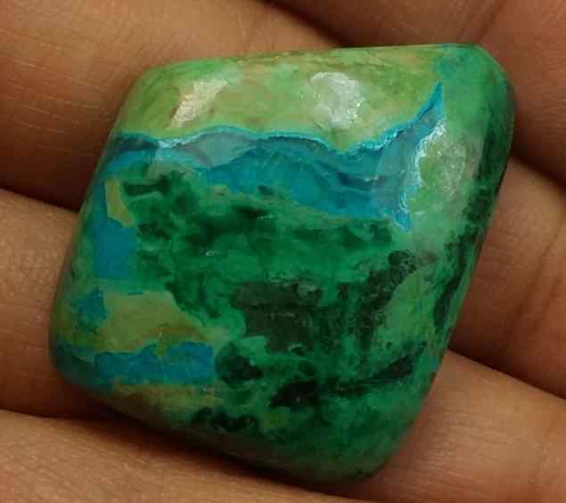 40.45 Carats Chrysocolla 27.57 x 22.70 x 6.64 mm