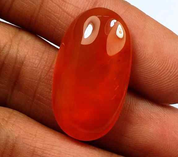 18.36 Carat Carnelian 25.06 x 14.18 x 7.07 mm