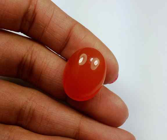 18.81 Carat Carnelian 19.75 x 14.99 x 8.83 mm