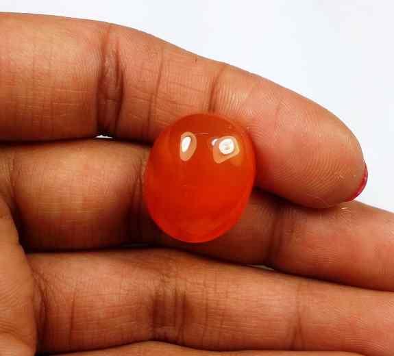 22.92 Carat Carnelian 18.62 x 15.29 x 10.65 mm