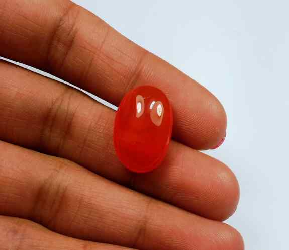 14.55 Carat Carnelian 18.62 x 12.19 x 8.07 mm