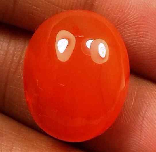 18.75 Carat Carnelian 18.14 x 14.60 x 9.66 mm