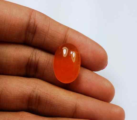 12.2 Carat Carnelian 18.96 x 12.61 x 6.64 mm