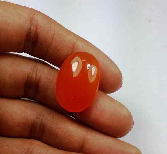 19.6 Carat Carnelian 23.37 x 16.13 x 7.17 mm