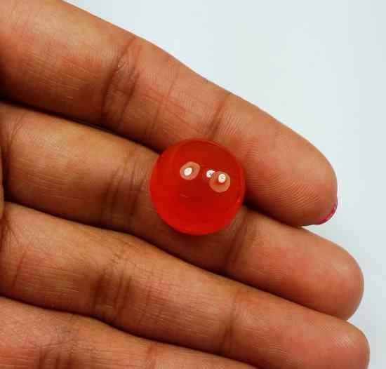 16.73 Carat Carnelian 15.32 x 15.26 x 9.58 mm