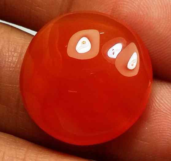 17.21 Carat Carnelian 18.47 x 18.45 x 7.38 mm