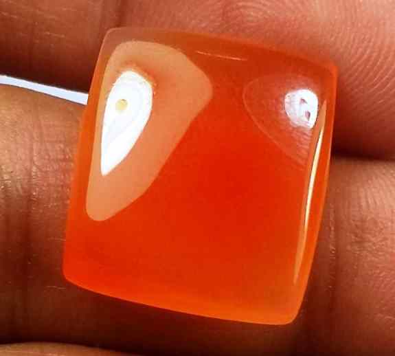 11.4 Carat Carnelian 17.19 x 15.00 x 7.75 mm