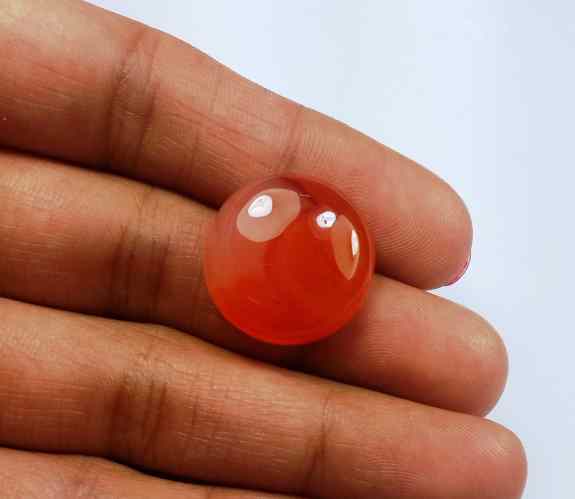 18.43 Carat Carnelian 18.75 x 18.58 x 6.81 mm