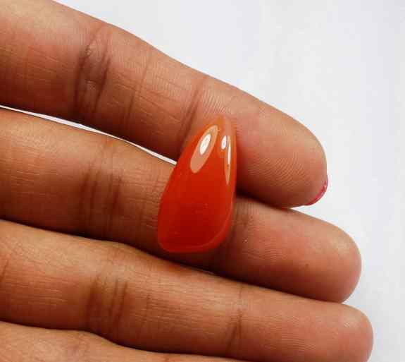 11.56 Carat Carnelian 22.59 x 11.20 x 6.26 mm