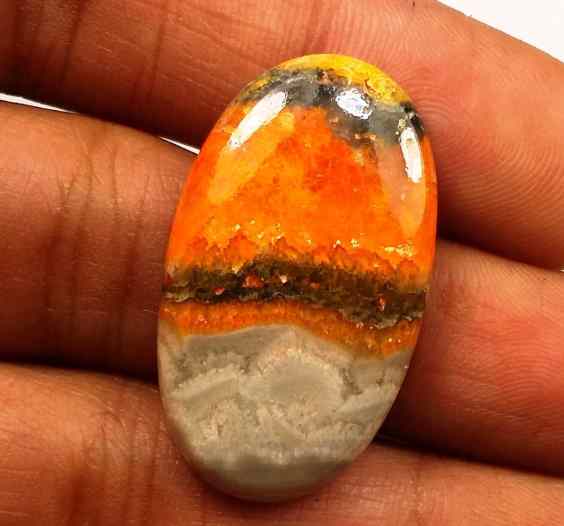 17.72 Carat Yellow-Orange India Bumble Bee 29.16 x 16.93 x 4.15 mm