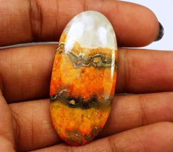 30.05 Carat Yellow-Orange India Bumble Bee 42.07 x 19.62 x 4.22 mm