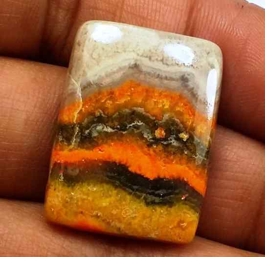 23.74 Carat Yellow-Orange India Bumble Bee 24.03 x 17.94 x 5.01 mm