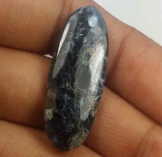 15.23 Carat Blue Africa Pietersite 33.36 x 12.82 x 4.17 mm