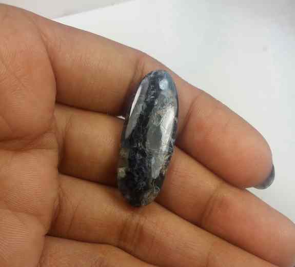 15.23 Carat Blue Africa Pietersite 33.36 x 12.82 x 4.17 mm