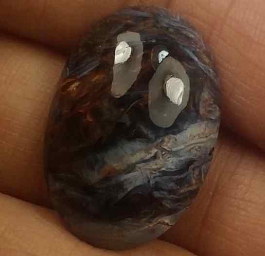 16.42 Carat Blue Africa Pietersite 23.42 x 15.52 x 6.66 mm