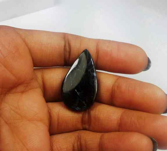 17.07 Carat Blue Africa Pietersite 30.30 x 17.26 x 3.95 mm