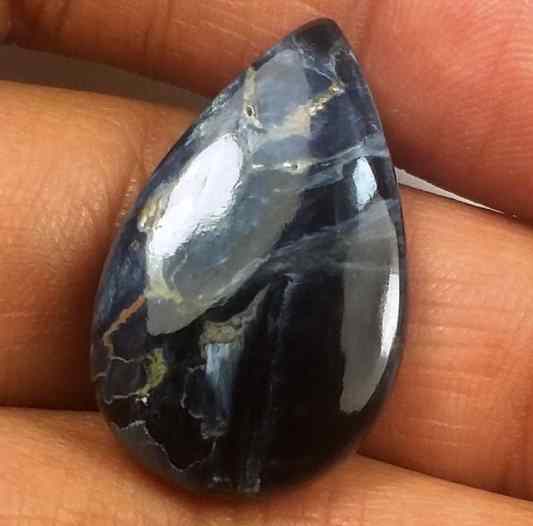 10.09 Carat Blue Africa Pietersite 24.12 x 14.90 x 3.97 mm