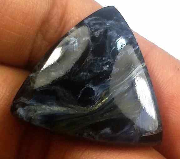 18.45 Carat Blue Africa Pietersite 22.68 x 22.37 x 4.93 mm