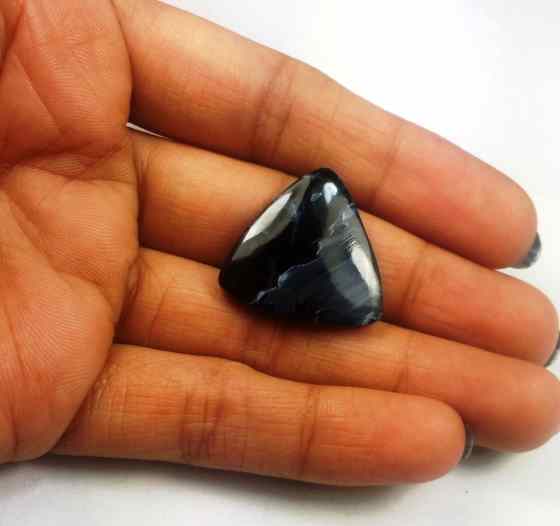 16.25 Carat Blue Africa Pietersite 22.05 x 21.45 x 4.29 mm