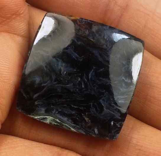 27.47 Carat Blue Africa Pietersite 24.48 x 24.47 x 4.27 mm