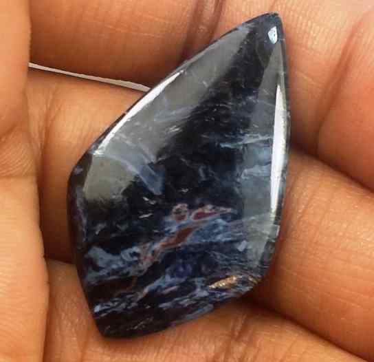 16.6 Carat Blue Africa Pietersite 32.71 x 19.02 x 3.76 mm