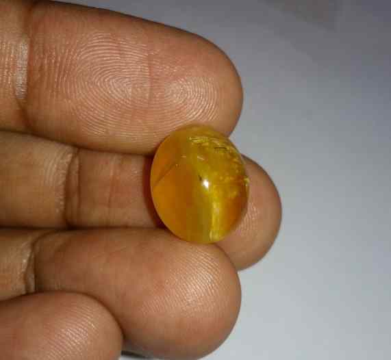 10.23 Carats Tourmaline Cat's Eye 15.38 x 12.45 x 9.77 mm