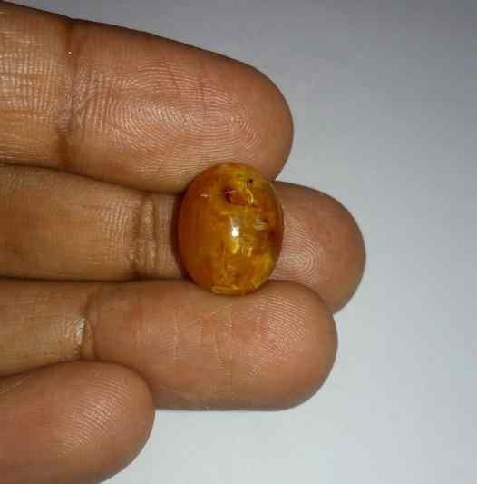 9.89 Carats Tourmaline Cat's Eye 15.74 x 12.46 x 8.95 mm