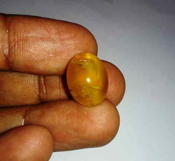 11.55 Carats Tourmaline Cat's Eye 10.52 x 12.62 x 9.58 mm