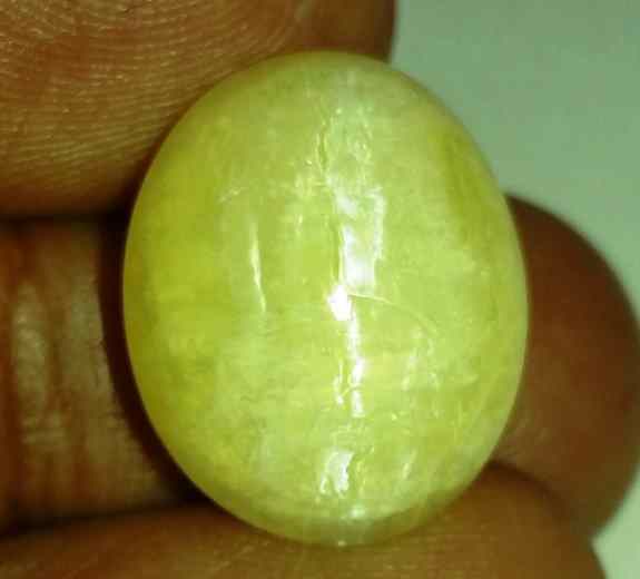 18.60 Carats Tourmaline Cat's Eye 18.85 x 15.27 x 12.48 mm