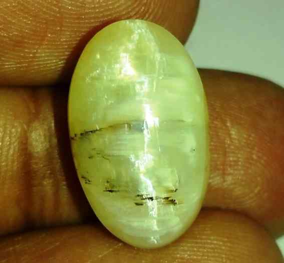 15.06 Carats Tourmaline Cat's Eye 19.48 x 11.89 x 10.24 mm