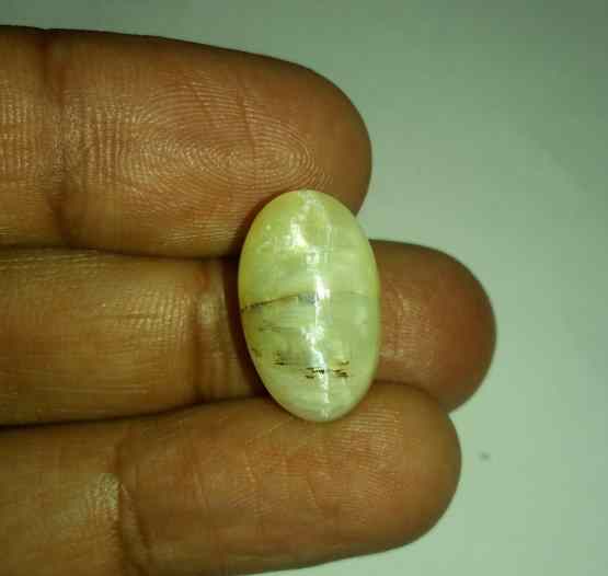15.06 Carats Tourmaline Cat's Eye 19.48 x 11.89 x 10.24 mm