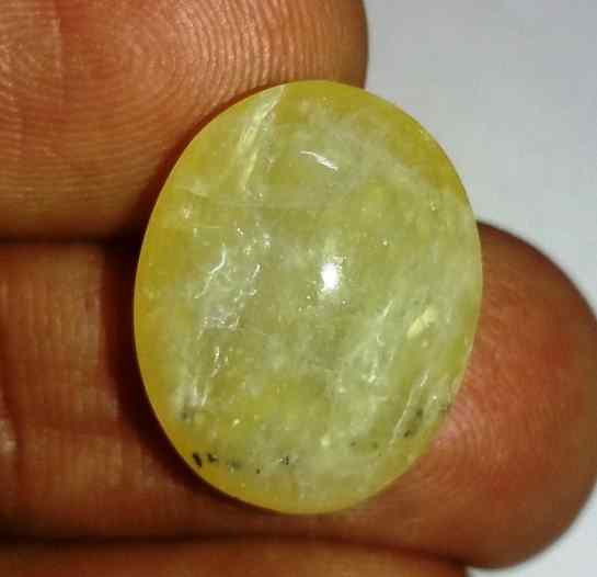14.00 Carats Tourmaline Cat's Eye 17.53 x 13.99 x 10.30 mm