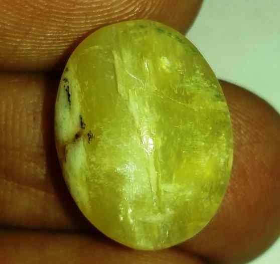 13.51 Carats Tourmaline Cat's Eye 17.82 x 13.70 x 9.22 mm