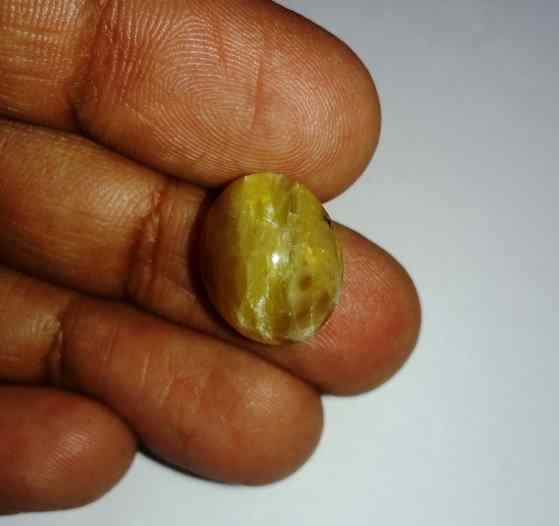 11.48 Carats Tourmaline Cat's Eye 15.72 x 12.88 x 9.57 mm