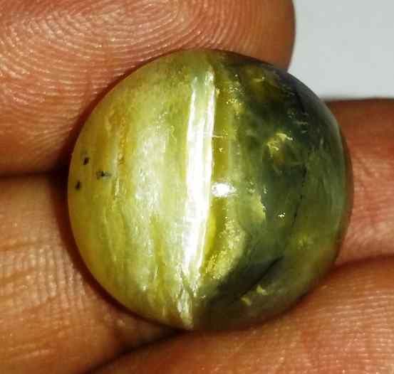 20.09 Carats Tourmaline Cat's Eye 17.72. x 17.46 x 11.94 mm