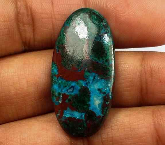 20.33 Carats Chrysocolla 32.52 x 17.12 x 3.86 mm