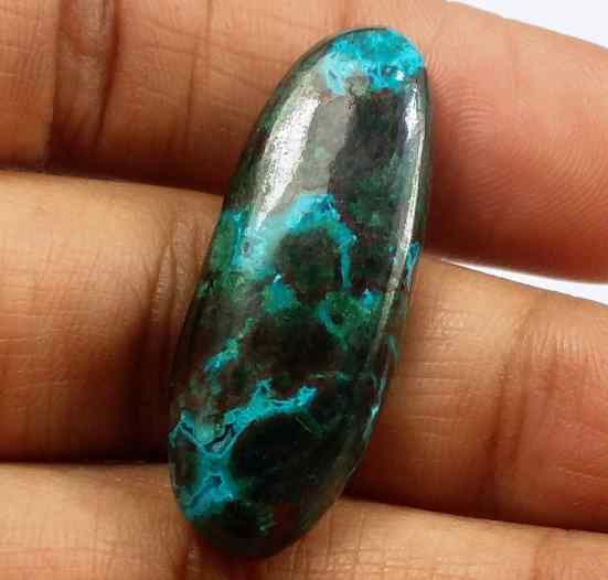 21.34 Carats Chrysocolla 36.68 x 12.27 x 4.65 mm
