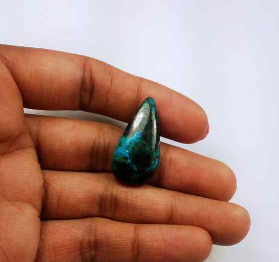 17.49 Carats Chrysocolla 27.36 x 13.90 x 4.75 mm