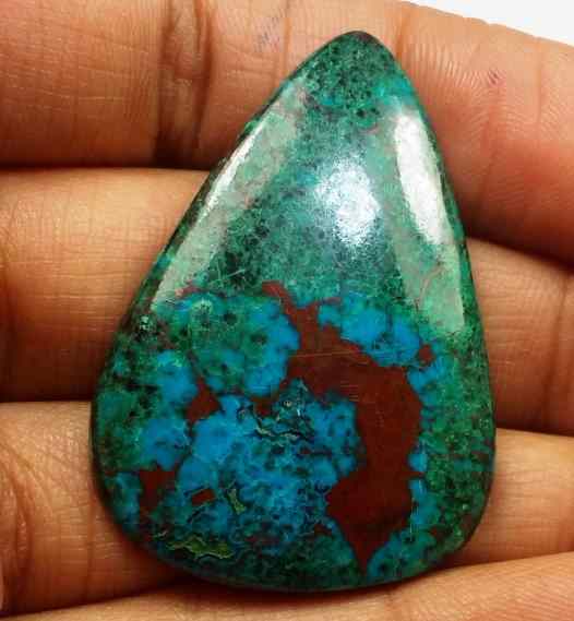 42.50 Carats Chrysocolla 39.04 x 27.33 x 4.82 mm