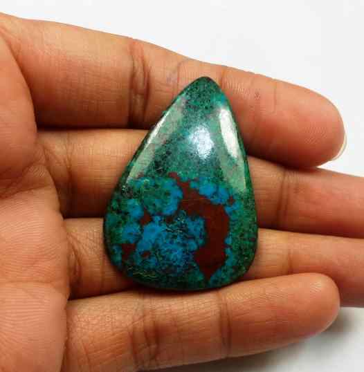 42.50 Carats Chrysocolla 39.04 x 27.33 x 4.82 mm