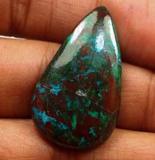 21.24 Carats Chrysocolla 29.28 x 17.28 x 4.75 mm