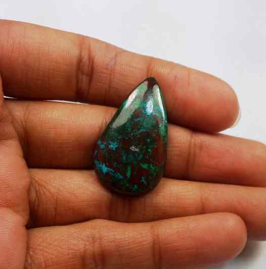 21.24 Carats Chrysocolla 29.28 x 17.28 x 4.75 mm
