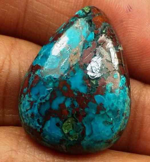 18.20 Carats Chrysocolla 24.05 x 17.68 x 6.14 mm