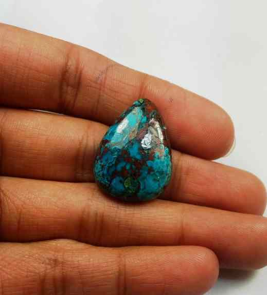 18.20 Carats Chrysocolla 24.05 x 17.68 x 6.14 mm