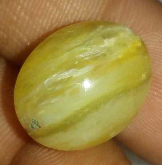 13.75 Carats Chrysoberyl Cat's Eye 14.22 x 13.34 x 10.58 mm