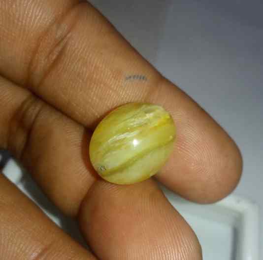 13.75 Carats Chrysoberyl Cat's Eye 14.22 x 13.34 x 10.58 mm