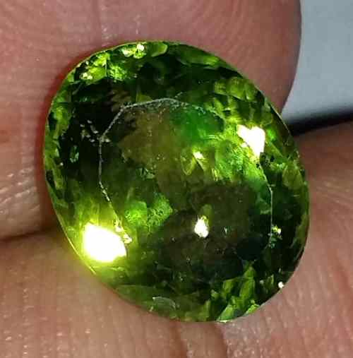 4.27 Carat Green Peridot 11.25x8.95x5.45mm