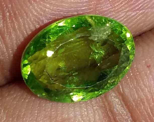 5.95 Carat Green Peridot 12.07x8.95x6.37mm